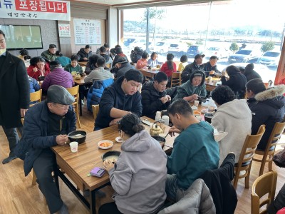 백강막국수 '새해맞이 떡꾹나눔행사' 이미지