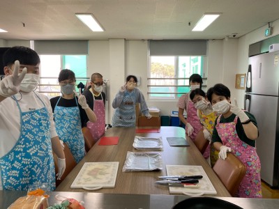 직업적응훈련생 가사훈련 '샌드위치 만들기' 이미지