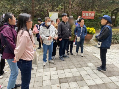 직업적응훈련생 특별활동(장태산 숲체험) 이미지