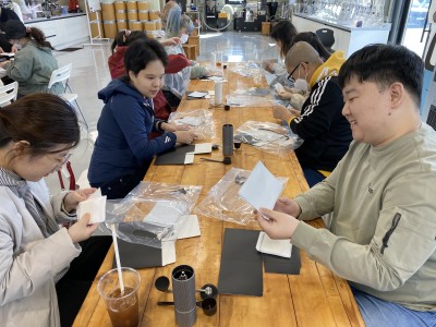 직업적응훈련생 직무체험활동(바리스타) 이미지