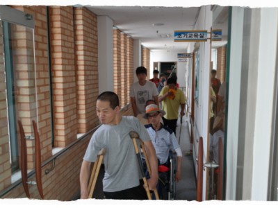 복지관 민방위 훈련 이미지